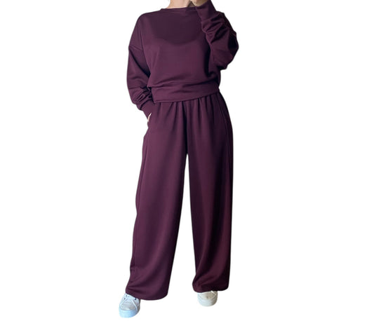 Coordinato  Moro/Borgogna